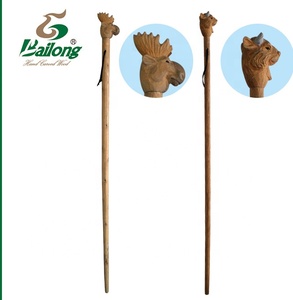 Extérieur <span class=keywords><strong>bois</strong></span> sculpture animal en <span class=keywords><strong>bois</strong></span> <span class=keywords><strong>bâton</strong></span> <span class=keywords><strong>de</strong></span> <span class=keywords><strong>marche</strong></span> avec affichage - Product Image 2