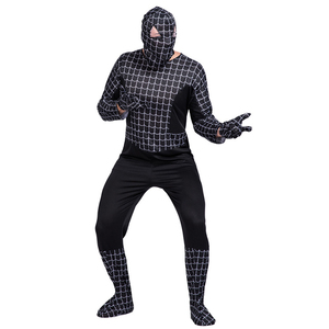 Combinaison d'araignée noire pour <span class=keywords><strong>adulte</strong></span>, pour télévision et <span class=keywords><strong>Film</strong></span>, Anime, Cosplay, Halloween, Costume de jeu de <span class=keywords><strong>Film</strong></span>, univers parallèle - Product Image 6