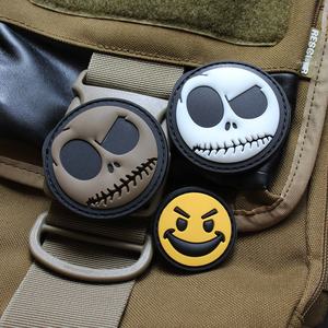 Caoutchouc tridimensionnel épaissi pour toile lumineuse Clown Moral Chapter Skull <span class=keywords><strong>Jack</strong></span> Evil Smiling Face Bright Arm Sticker - Product Image 4