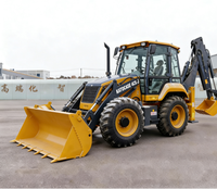 KATOCASE 4CX-H Chargeuse-pelleteuse et chargeuse compacte diesel avec plus de 25 outils de travail, moment de charge élevé, capacité de la benne de 1,7 m³.