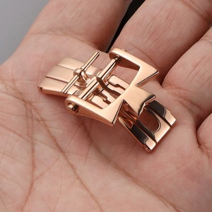 Sonrada SRD-004WB Thép không gỉ sang trọng có thể gập lại Khóa bướm phù hợp với dây đeo đồng hồ Constantin ở nước ngoài VCO 18mm 20mm - Product Image 5