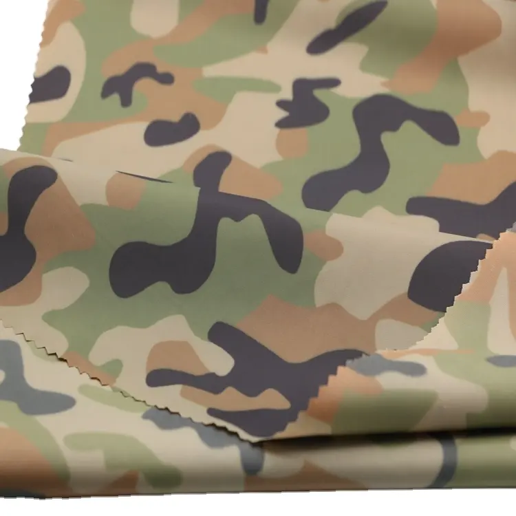 Hoge Kwaliteit 300T Volledig Saai Nylon Taft Met Camo Bedrukte Stof