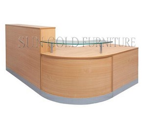 Factory Outlet Modern Design Curved Glass Top <strong>Reception</strong> <strong>Desk</strong> - Product Image 2