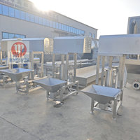 Machine de pré-refroidissement spirale à grand volume, refroidisseur automatique de volailles pour ligne de traitement d'abattoir