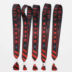 Custom Music Festival <b>Polyester</b> Wristbands with Secure Metal Slide Sublimation Entrance ID Bracelets for Event Access Control - Product Image 1