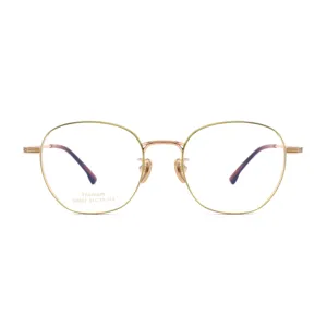 Cao cấp TItanium kính khung quang học Khung chất lượng cao Vintage Mens vàng kính mắt Frames