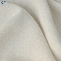 Tissu tissé 100% lin 165 GSM, couleur unie, teint en fil, écologique, poids moyen pour vêtements, chemises, robes