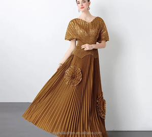 Conjunto <span class=keywords><strong>de</strong></span> Falda <span class=keywords><strong>de</strong></span> Dos Piezas <span class=keywords><strong>de</strong></span> Color Sólido Plisado Miyake, Estilo Casual, Cómodo y Elegante, Talla Grande, <span class=keywords><strong>Vestido</strong></span> <span class=keywords><strong>de</strong></span> <span class=keywords><strong>Fiesta</strong></span> para Mujer, Venta Directa <span class=keywords><strong>de</strong></span> Fábrica - Product Image 2