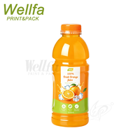 Manchon thermorétractable personnalisé pour bouteilles de jus et de boissons, film d'emballage en plastique PET PVC, étiquette rétractable
