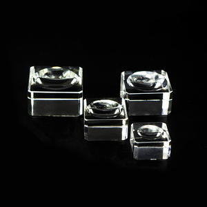 HDW bán buôn tùy chỉnh hiển thị vuông pha lê bóng đứng K9 rõ ràng Tinh thể thủy tinh cơ sở với UV in ấn vuông hiển thị mô hình - Product Image 6