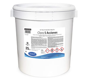 La meilleure qualité Comprimés de chlore à libération lente 5 Actions 25 kilos pour une protection durable de la piscine - Product Image 1