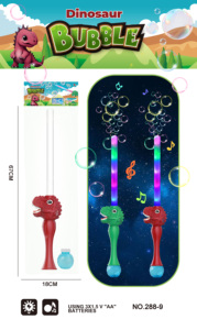 Bâton de baguette à bulles Licorne arc-en-ciel Épée à bulles de musique lumineuse en plastique - Product Image 4