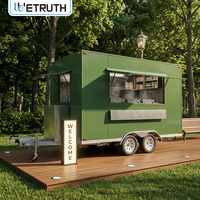 Wetruth Camions et remorques alimentaires pour barbecue, Camion alimentaire pour donuts et barbecue rapide, Remorque alimentaire entièrement équipée avec congélateur et cuisine à vendre