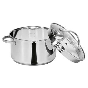 <b>Saucepan</b> With Spout 1.5 L 16 Cm Stainless Steel For Soup And Stock Pots - Product Image 1