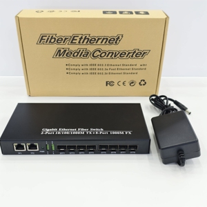 High Quality 1000Mbps 2RJ45 8SFP Gigabit <b>Ethernet</b> Fiber <b>Switch</b> Fiber <b>Ethernet</b> Media Converter - Product Image 6