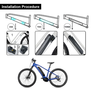 Paquete de Batería para Bicicleta Eléctrica Reention Dorado, 48V 15Ah 21Ah <span class=keywords><strong>NCM</strong></span> <span class=keywords><strong>Moscow</strong></span> <span class=keywords><strong>Plus</strong></span>, con Cargador para Kit de Motor de 750W 500W 250W - Product Image 3