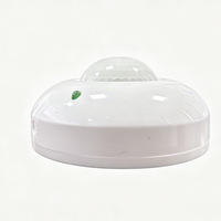 Détecteur de mouvement PIR de plafond SanJin 360°, 110-240V, max 1200W, détection 6m, 3-2000LUX réglable pour lampe de plafond intérieure, contrôle automatique