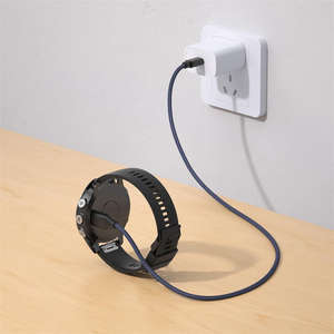 Adaptateur de <span class=keywords><strong>chargeur</strong></span> USB en nylon tressé pour montre connectée <span class=keywords><strong>Fenix</strong></span> 8 7 6 <span class=keywords><strong>5S</strong></span> X Solar Vivoactive 5 4 4S Forerunner 965 955 945, charge rapide - Product Image 6