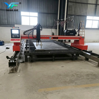 Machine de découpe CNC de type portique lourd, plasma et oxygène 2 en 1, équipement de découpe de plaques métalliques certifié CE