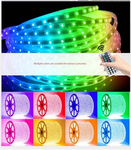 Bandes lumineuses <span class=keywords><strong>LED</strong></span> solaires extérieures étanches pour la décoration de villas, jardins, auvents, éclairage architectural paysager, bandes lumineuses néon RGB - Product Image 4