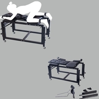 Chaise écarteur multifonctionnelle BDSM SM pour positions sexuelles, avec attaches pour les jambes et menottes