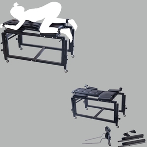 Sedia Multifunzionale per Posizioni Sessuali con Manette e Cavigliere per BDSM e SM - Product Image 5