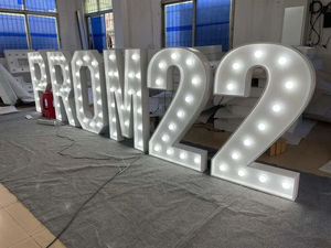 Marquee Letters Sign LED Marquee Number Lights Sign para Night Light Lámpara de Navidad Fiesta de cumpleaños Decoración de la boda - Product Image 3