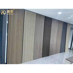 لوحة حائط مرنة سهلة التركيب أثاث مكتبي 3 جوانب قشرة MDF شريحة جدار ملصق ألواح صوتية ذاتية اللصق - Product Image 6