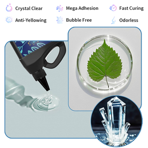 <span class=keywords><strong>Resina</strong></span> <span class=keywords><strong>UV</strong></span> Cristal Transparente Premixada, Fórmula Mejorada, Tipo Duro, Pegamento de Curado Solar Ultravioleta para Joyería, Kit de Arte con <span class=keywords><strong>Resina</strong></span> para Manualidades - Product Image 2