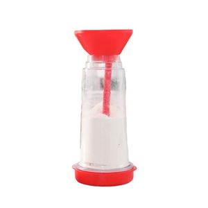 Tamis à farine portable écologique avec logo personnalisé, avec gobelet rotatif, gobelet à mélanger la farine en plastique, gadget de pâtisserie pour la cuisine - Product Image 4