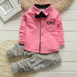 Conjunto de Ropa para Niños, Camisa y Pantalón de Cuatro Colores, Estilo Casual para Año Nuevo - Product Image 1