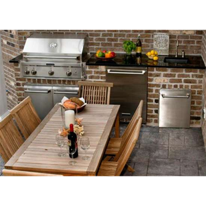 2021 Hangzhou Vermont Customized Outdoor 304 Stainless Steel Modern Kitchen Cabinet Waterproof Cabinet