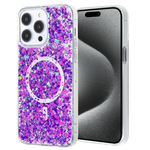 KINGSOUL High-End Magnetism Glitter TPU+PC Phone <b>Case</b> <b>11</b>/12/13/14/15/16 Pro Max for for Ins Style <b>Shockproof</b> Epoxy - Product Image 4