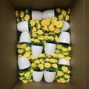 Fleurs de <span class=keywords><strong>chrysanthème</strong></span> 21 cm, <span class=keywords><strong>fleur</strong></span> artificielle en bonsaï pour la décoration de bureau - Product Image 6