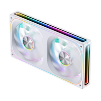 Ventilateur de boîtier PC 3-en-1 ARGB Lian Li 120mm*3 PWM à roulement fluide 16dBA avec bande RGB latérale à effet miroir infini pour châssis de bureau gaming