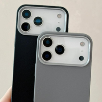 Nouvelle coque de téléphone en TPU 2026, toucher doux, anti-traces de doigts, antichoc, avec cadre métallique pour appareil photo, pour iPhone 18 17 16 Pro Max