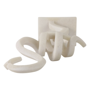 Statua moderna di fenicottero in poliresina con linee curve e forma fluida per l'arredamento del soggiorno, elegante scultura - Product Image 6