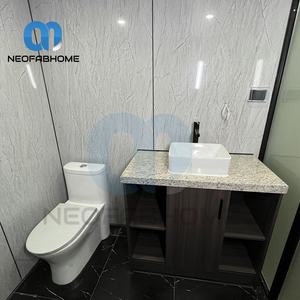 Maison de conteneur modulaire préfabriquée de luxe en acier de 20 pieds et 40 pieds, capsule spatiale, cabine, maison moderne de luxe, mini-maison mobile à 2 chambres - Product Image 5