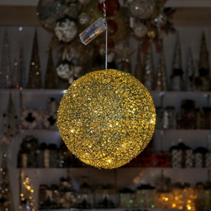 2025 đa kích thước đèn giáng sinh Vòng Glass Globe Glowing trang trí với LED String Lights đối với giáng sinh trang trí - Product Image 4