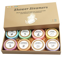 Coffret Cadeau de 8 Bombes de Bain Bio de Luxe, Aromathérapie, 8 Parfums : Menthe, Vanille, Citron, Huiles Essentielles, Relaxation, Soulagement du Stress