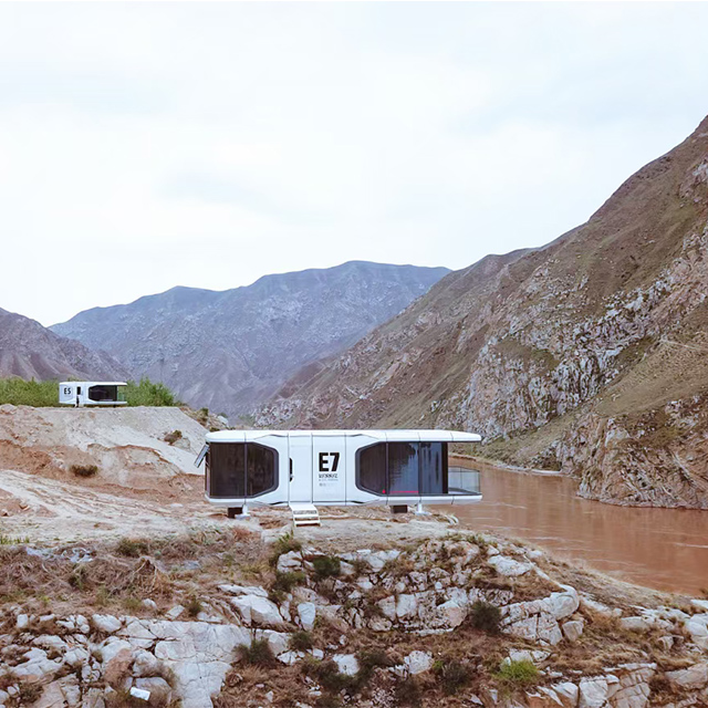 Alpicool E7 корпус из алюминиевого сплава курорт стильный сборный дом мобильный сборный дом