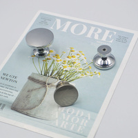 Boutons de style moderne poignées de meubles pour boutons de porte d'armoire en argent