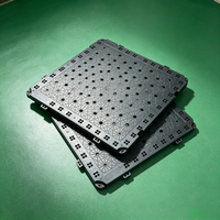 Plateau de support modulaire en plastique pour terrasses et gazon artificiel WPS, socle réglable pour sol surélevé