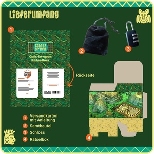 Scatola Puzzle <span class=keywords><strong>Escape</strong></span> <span class=keywords><strong>Room</strong></span> Stile Avventura nel Tempio, Cubo in Cartone, Idea Regalo Creativa, Confezione per Caccia al Tesoro, Scatola per Compleanno - Product Image 6