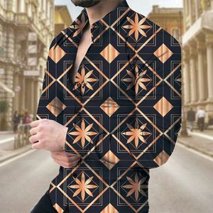 New <strong>Fashion</strong> <strong>Men's</strong> Shirt Digital Clear Print High Quality Long Sleeve Shirts 2023 Spring Male Casual <strong>Clothing</strong> Plus Size - Product Image 5