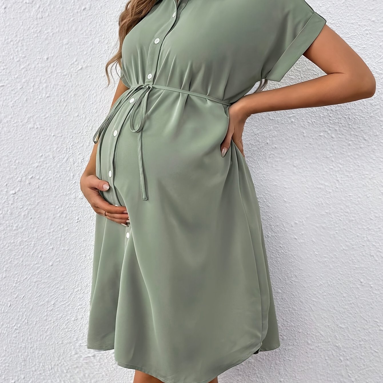 white christmas dresses Beige Floral Pleated Chiffon Midi Dress from Pinkblush