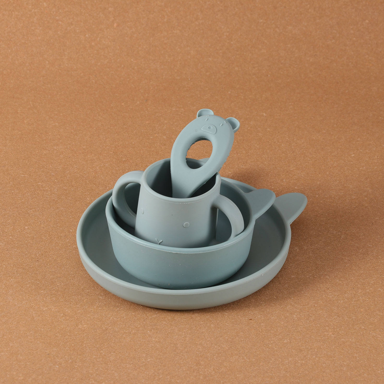 rabbit bowl  set | sky Blue