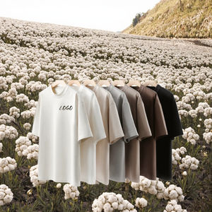 T-shirt Homme Casual Surdimensionné en Coton 100% 380gsm Solide Personnalisable Impression Numérique Anti-rétrécissement Respirant Haute Qualité - Product Image 3