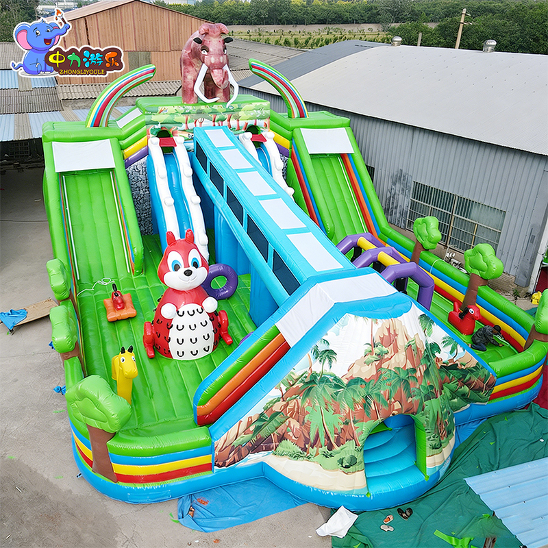 Customization Giant Inflatable Slide Castle Inflatable