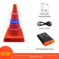 Cônes de signalisation réfléchissants pour la circulation, cône de sécurité extensible, cône de circulation orange, cône de signalisation personnalisé